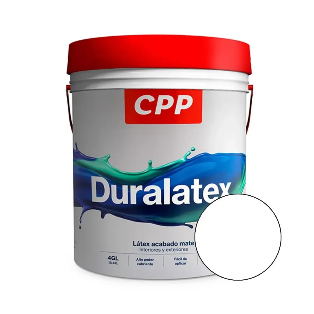 PINTURA LATEX DURALATEX BLANCO MATE 4 GALONES CPP1