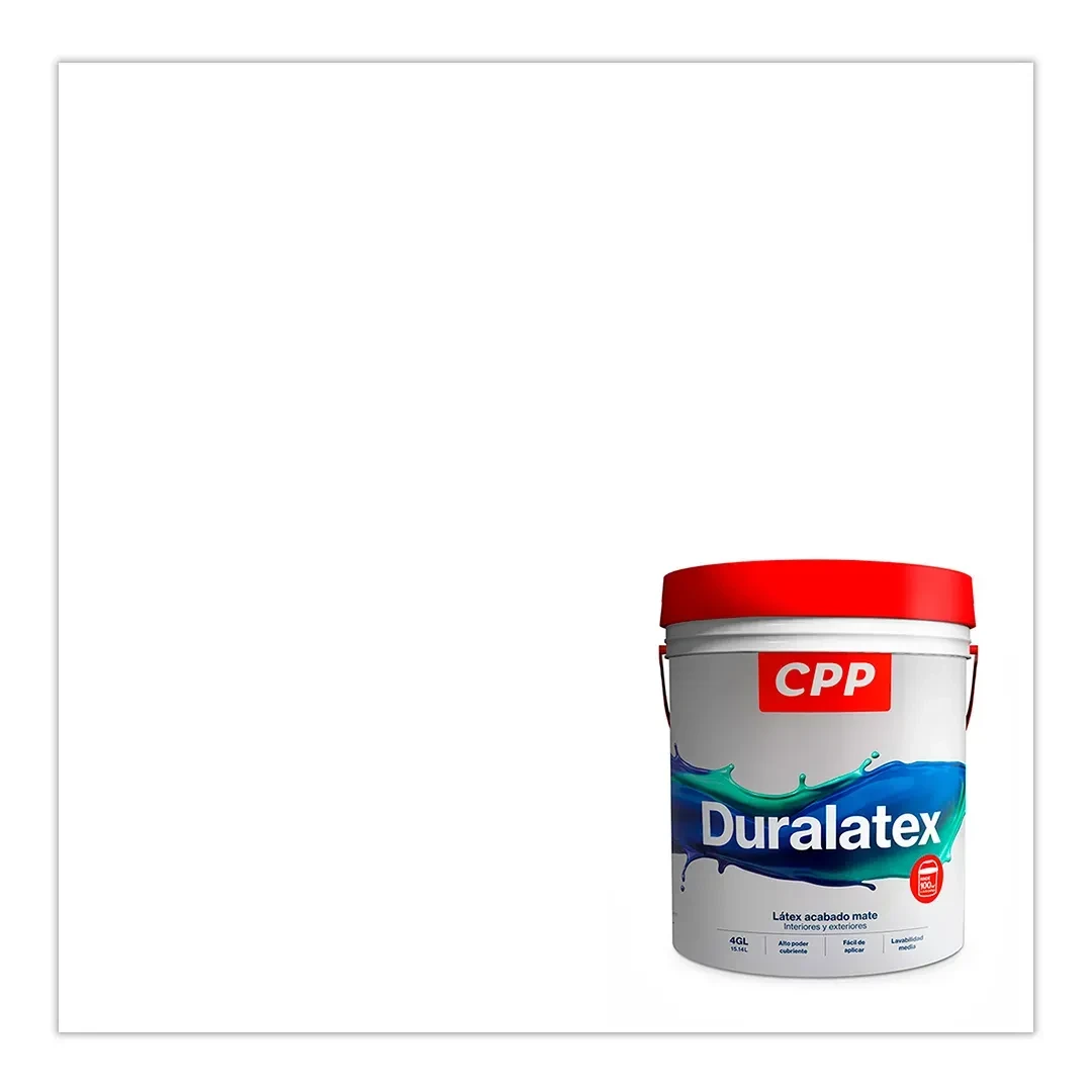 PINTURA LATEX DURALATEX BLANCO MATE 4 GALONES CPP4
