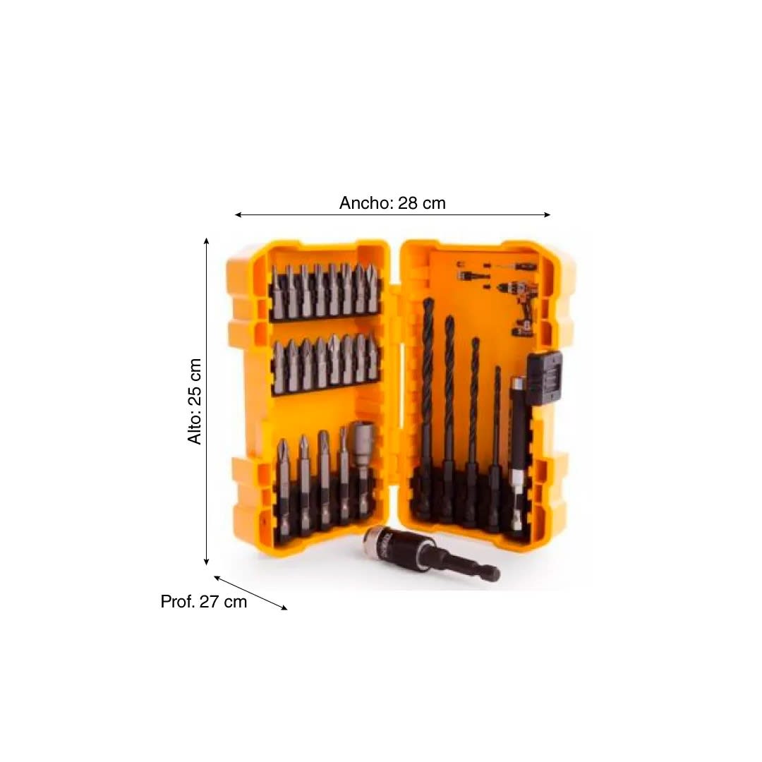 SET 27 PIEZAS PLUS RAPIDA CARGA DEWALT1