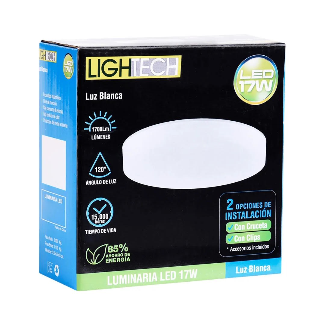 PLAFON LED CIRCULAR FRAMELESS 17W LUZ BLANCA LIGHTECH2