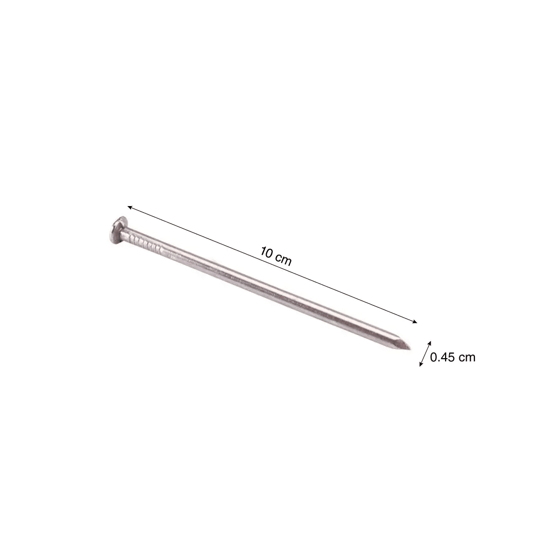 CLAVO ALBAÑIL CON CABEZA 4'X7 DE ACERO GALVANIZADO GRIS PRODAC2