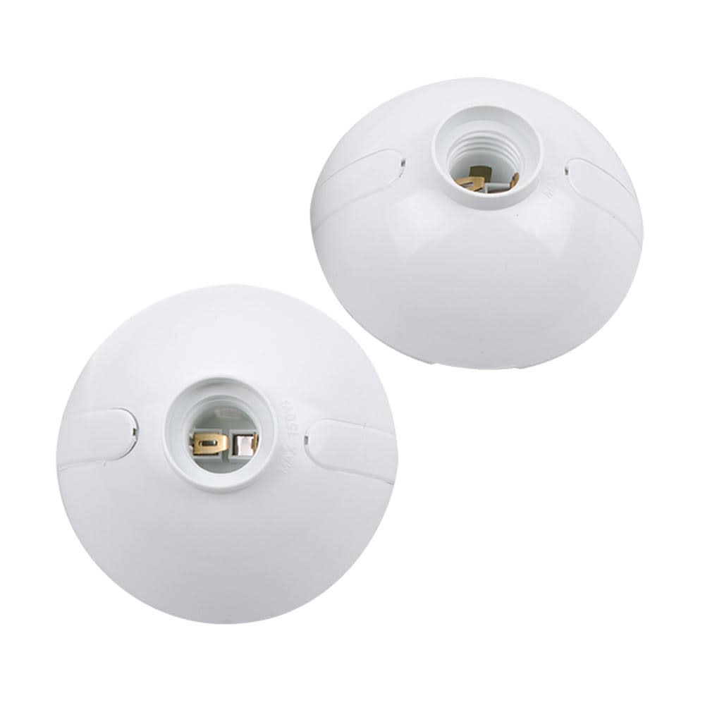 SOCKET OVAL BLANCO E27 DE POLIPROPILENO/ACERO WERKEN