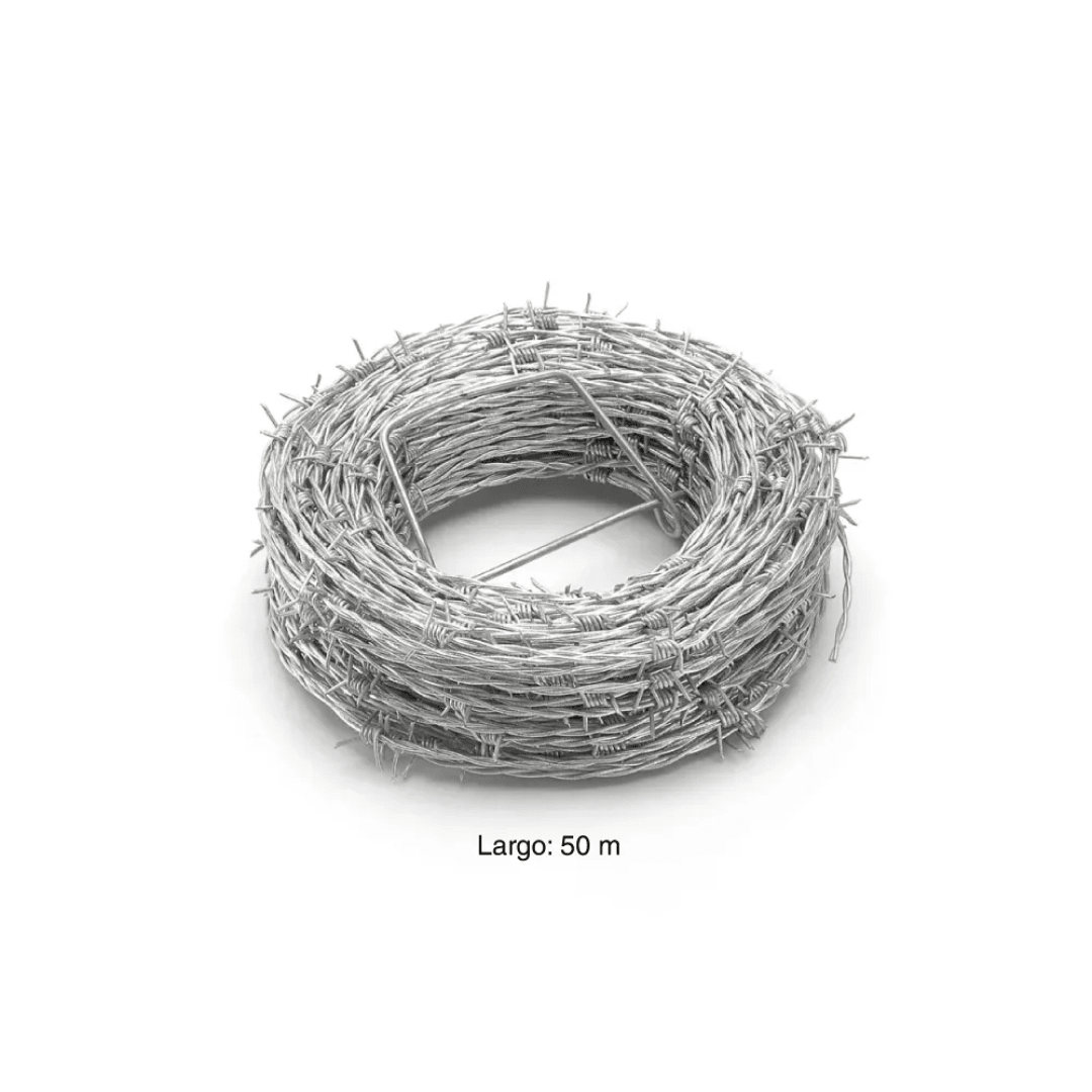 ALAMBRE DE PÚAS MOTTO URBANO 50M ACERO GALVANIZADO RESISTENTE A LA CORROSIÓN PRODAC
