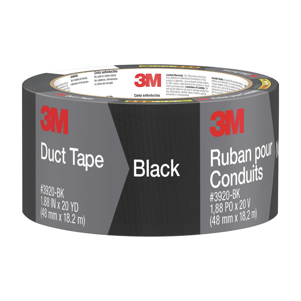 CINTA DE DUCTOS NEGRA 1.88IN X 20YD 3M PERU