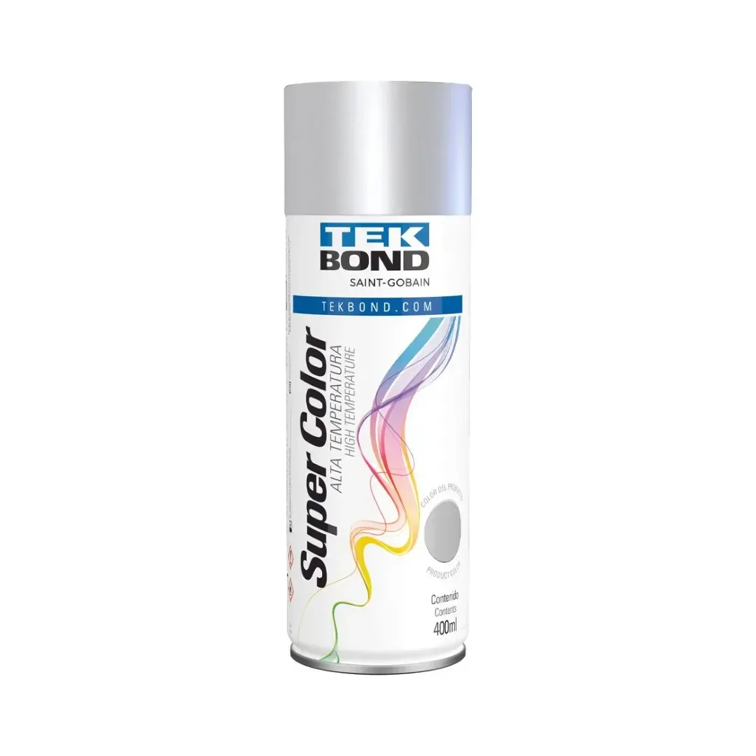 PINTURA SPRAY ALTA TEMPERATURA ALUMINIO 400ML SM1