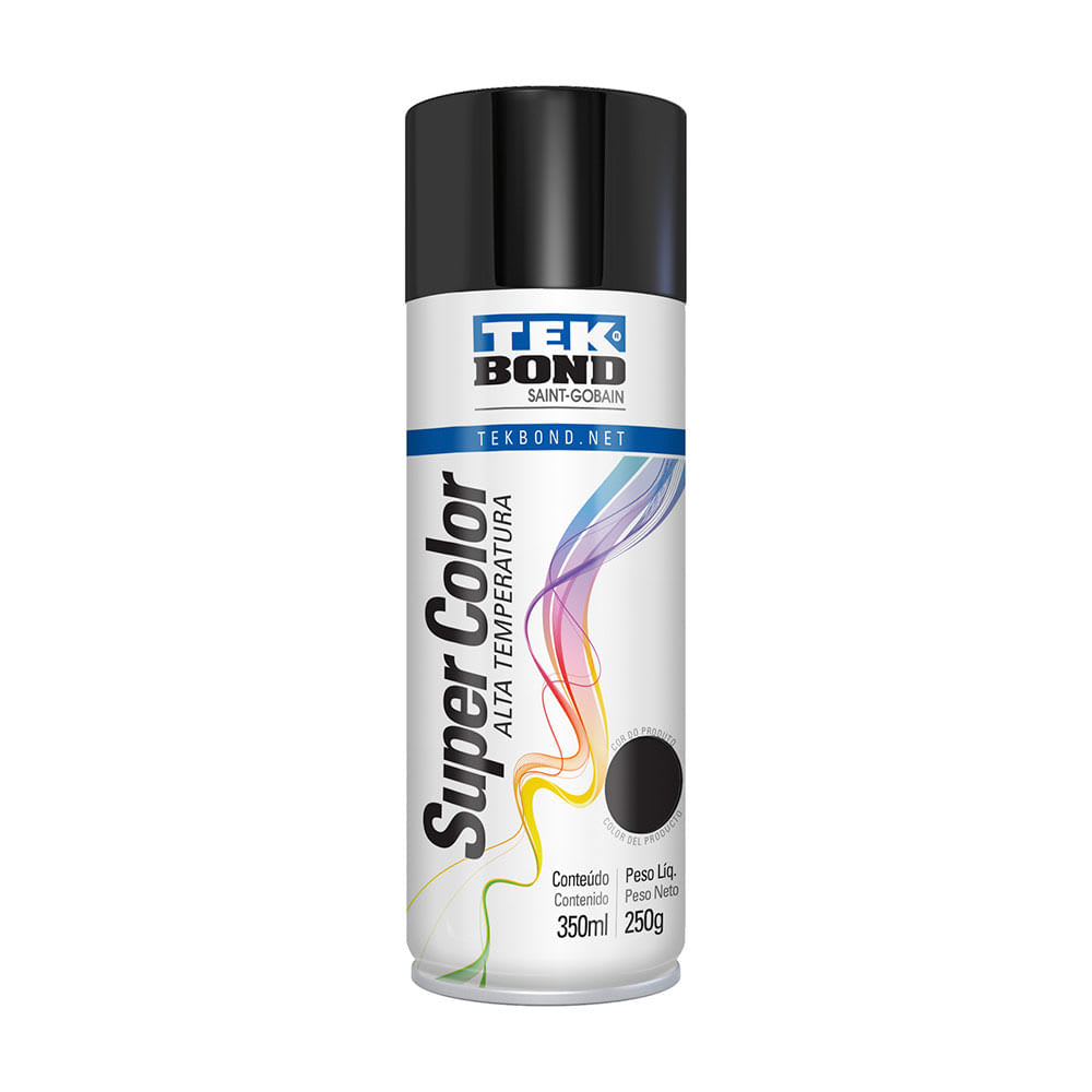PINTURA SPRAY ALTA TEMPERATURA NEGRO BRILLANTE 400ML SM