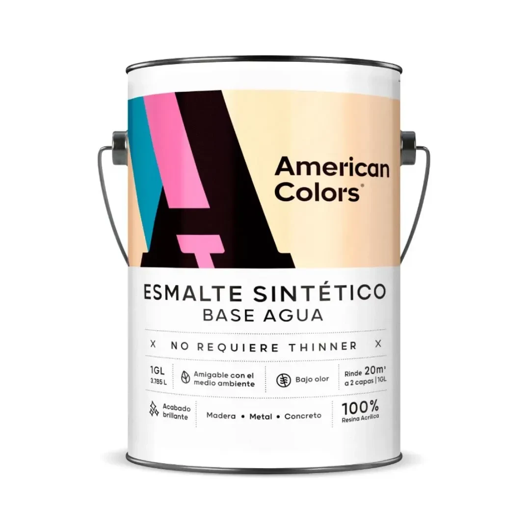 PINTURA BASE BRILLANTE 3.78 L AMERICAN COLORS1