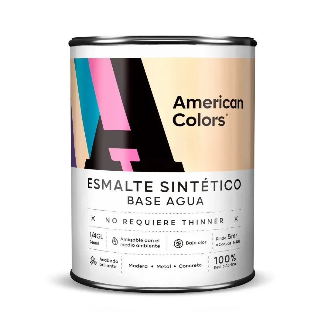 PINTURA BASE BRILLANTE RESINA ACRILICA 0.94 L AMERICAN COLORS
