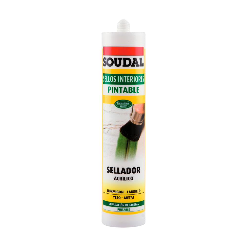 SELLADOR ACRILICO PINTABLE X 300ML SOUDAL1