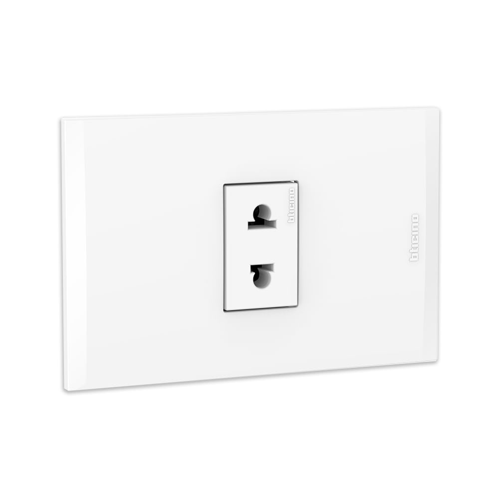 TOMACORRIENTE UNIVERSAL MODUS4 BLANCO DE POLICARBONATO BTICINO