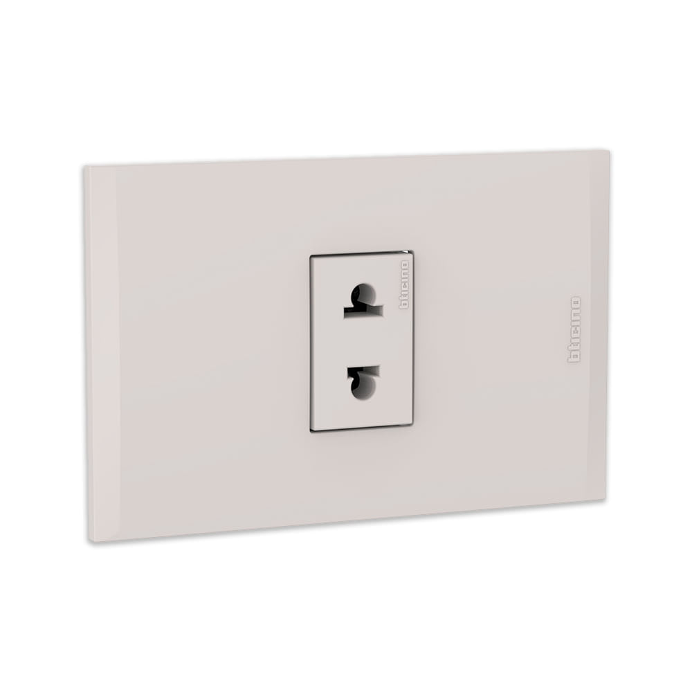 TOMACORRIENTE UNIVERSAL MODUS4 BEIGE DE POLICARBONATO BTICINO