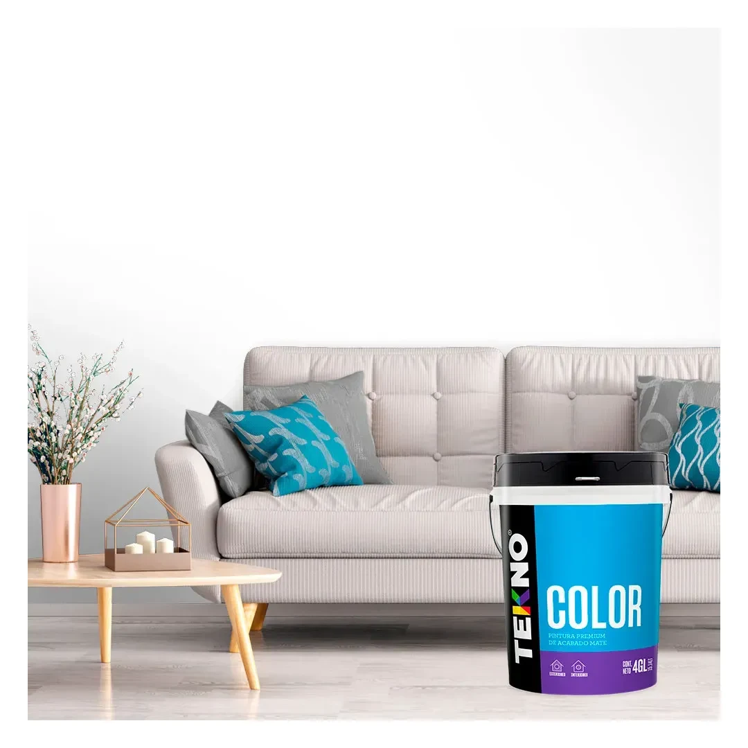 PINTURA LATEX COLOR BLANCO 4 GALONES TEKNO5