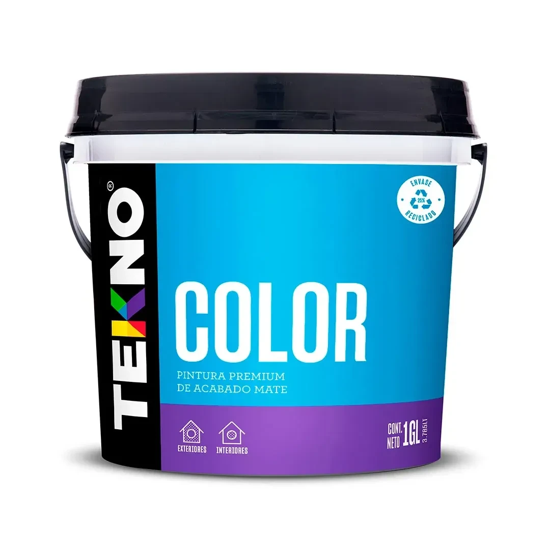 PINTURA LATEX COLOR BLANCO 1 GALON TEKNO3