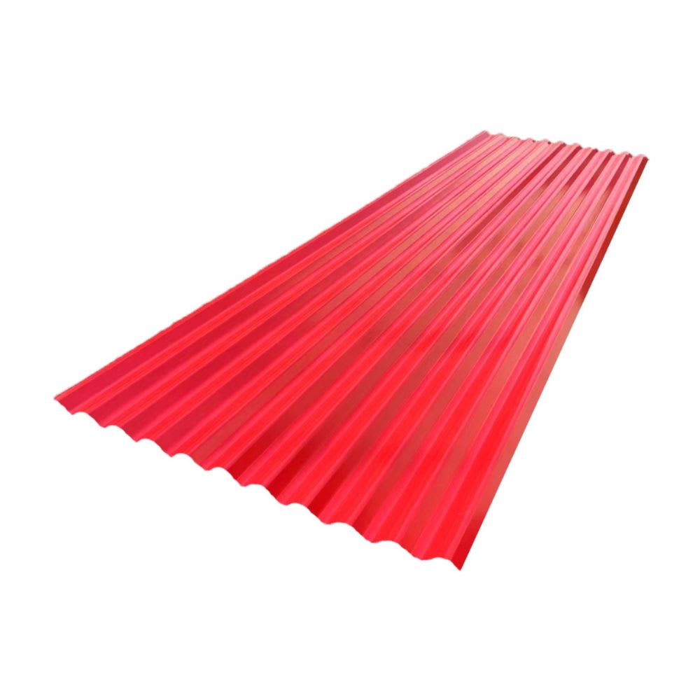 TECHO CALAMINA METALICA ROJA 0.23MM 3.60X0.80M WERKEN SM1