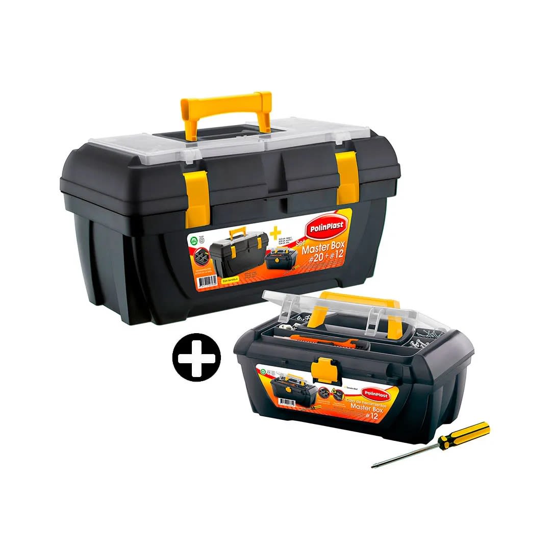 CAJA DE HERRAMIENTAS MASTER BOX #20 + #12 POLINPLAST