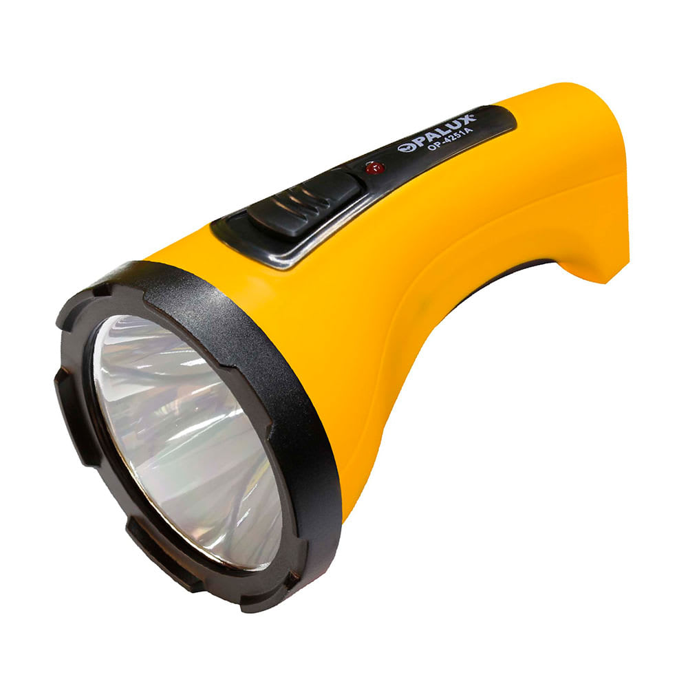 LINTERNA LED MODELO OP4251A RECARGABLE 5W AMARILLA OPALUX