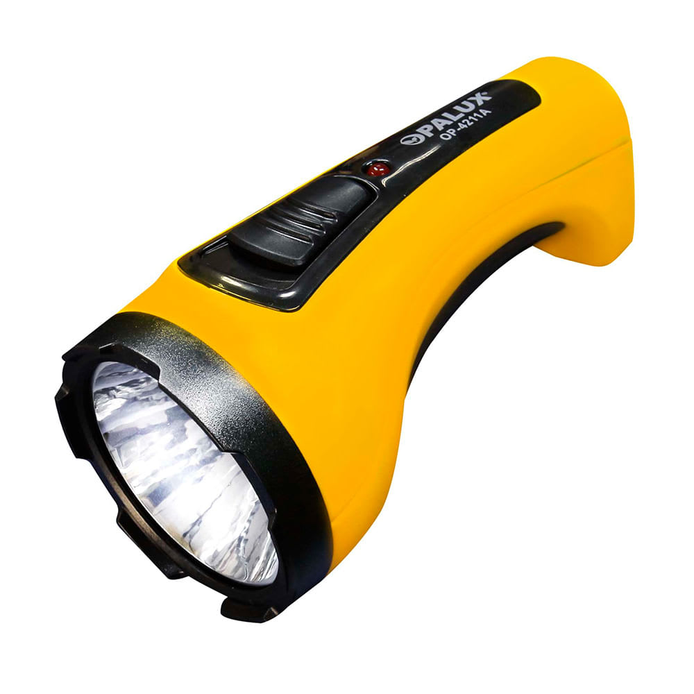 LINTERNA LED RECARGABLE MODELO OP4211A AMARILLO 2W OPALUX