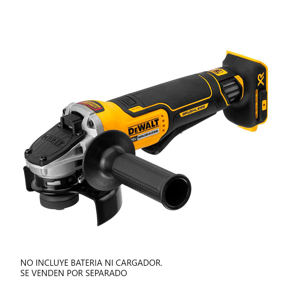 AMOLADORA ANGULAR 4-1/2'' 20V BRUSHLESS DCG413B (SIN BATERIA) DEWALT