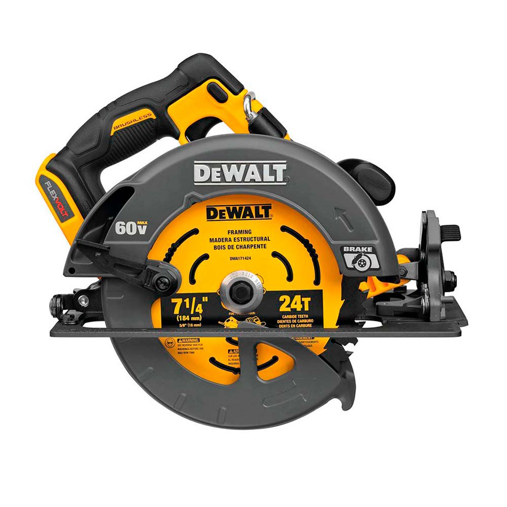 SIERRA CIRCULAR 7-1/4'' 60V FLEXVOLT BRUSHLESS DCS578B (SIN BATERIA) DEWALT