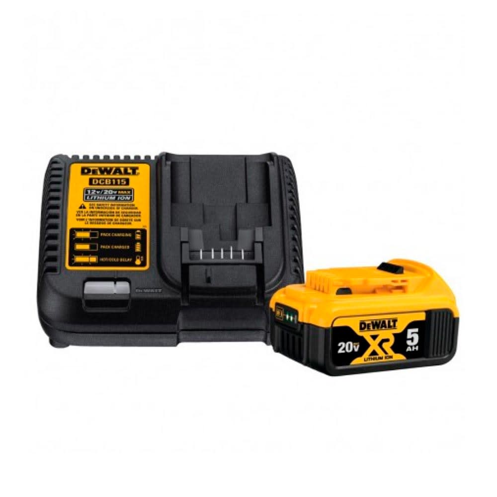 BATERIA Y CARGADOR 20V MAX DCB205 5.0AH + DCB115 12/20V MAX DEWALT