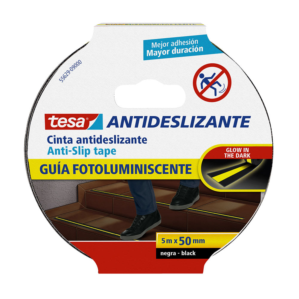 CINTA ANTIDESLIZANTE FOSFORESCENTE 5MX50MM TESA1
