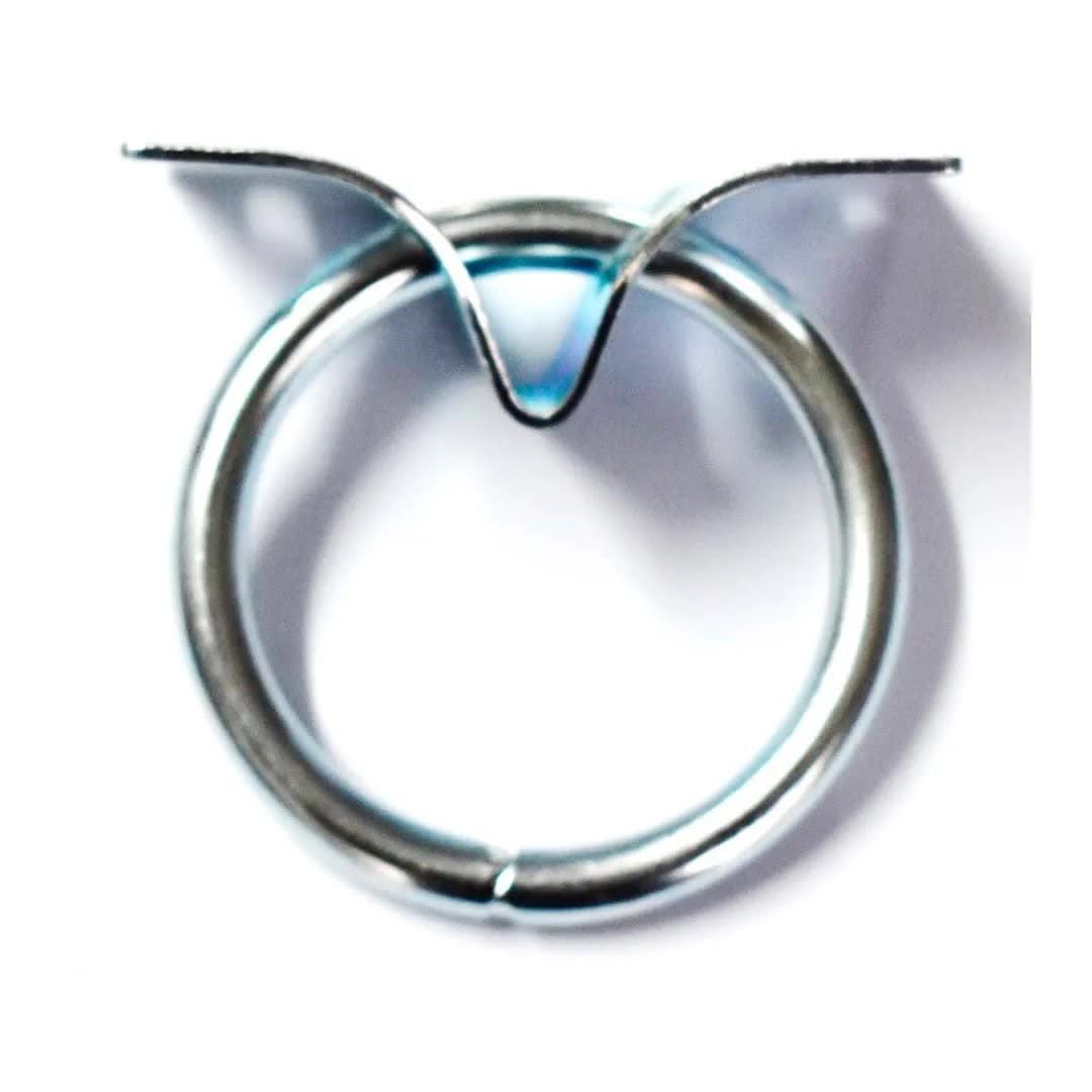 ARGOLLA PLACA ACERO PLATEADO 64MM HALCON 2