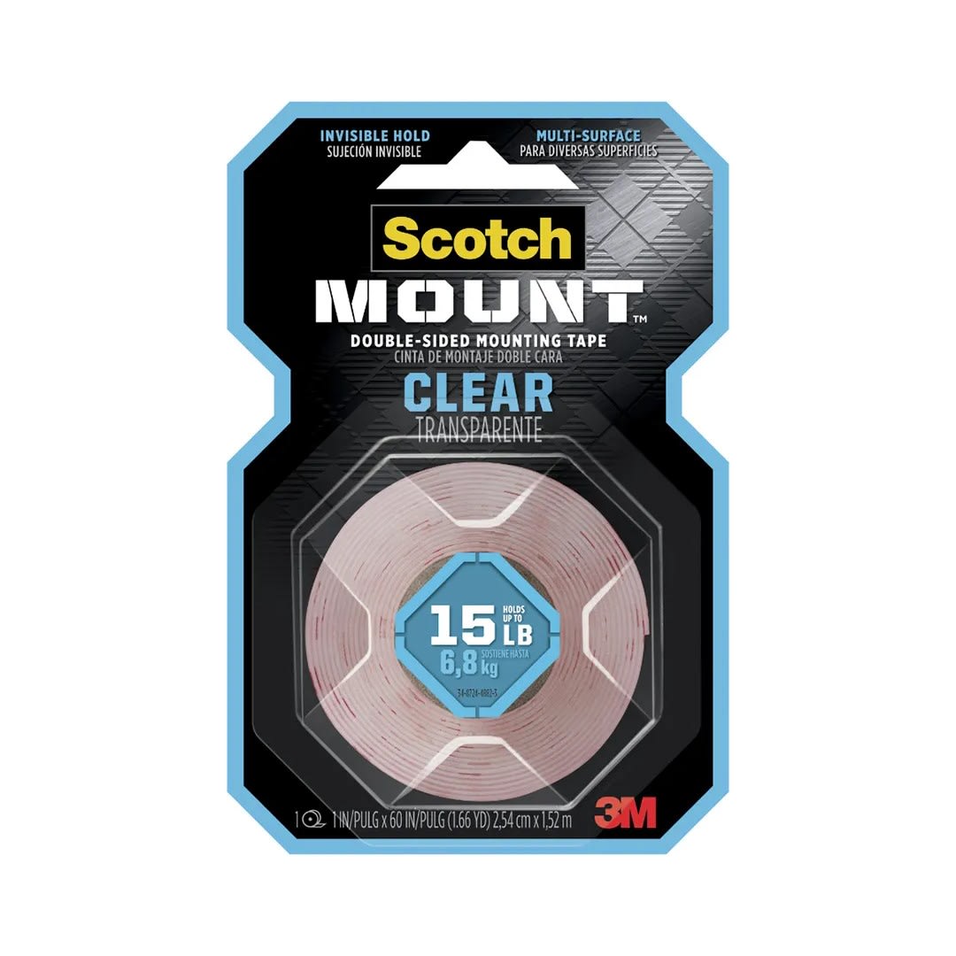 CINTA DE MONTAJE TRANSPARENTE 1''X1.51M SCOTCH4