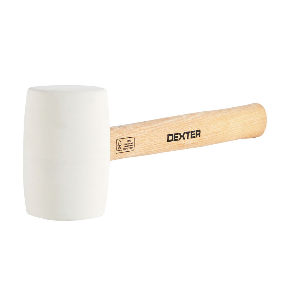 MAZO DE GOMA BLANCA 60MM MADERA DEXTER