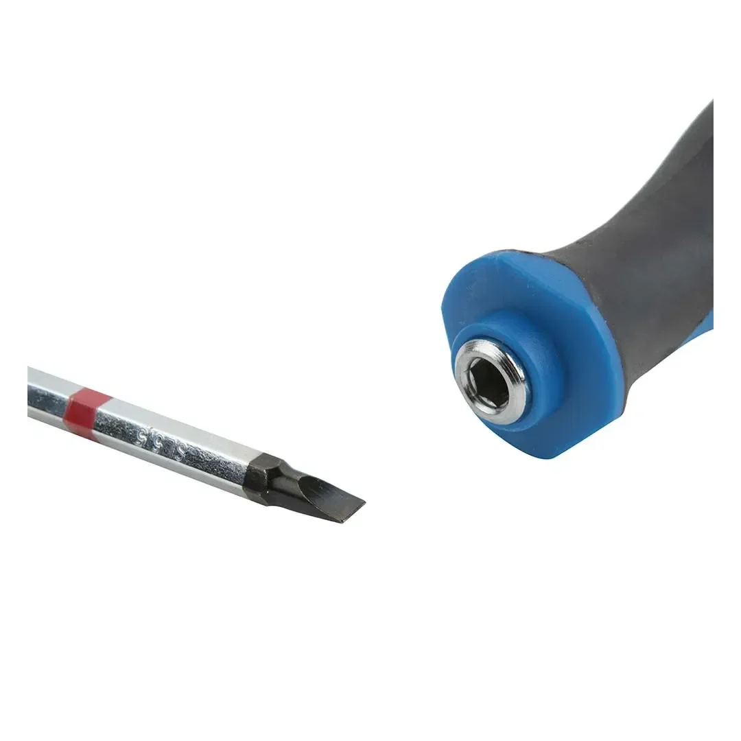 DESARMADOR PUNTA PLANA INTERCAMBIABLE 4.0/5.5 PLATA DEXTER7