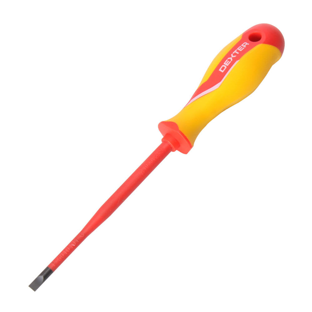 DESARMADOR PLANO AISLADO 5.5*125MM DEXTER