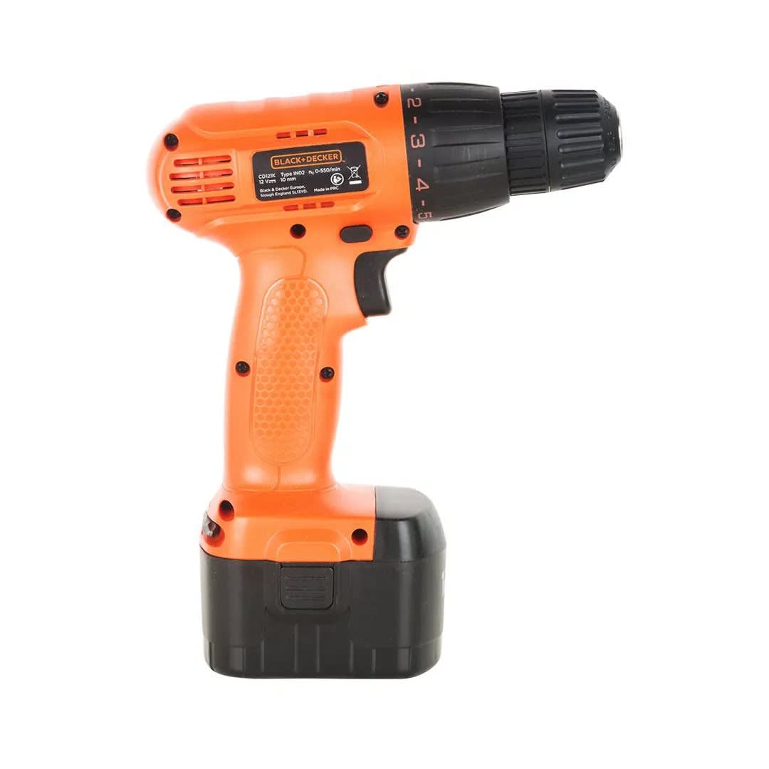 TALADRO ATORNILLADOR 3/8'' 12V CD121K BLACK & DECKER6