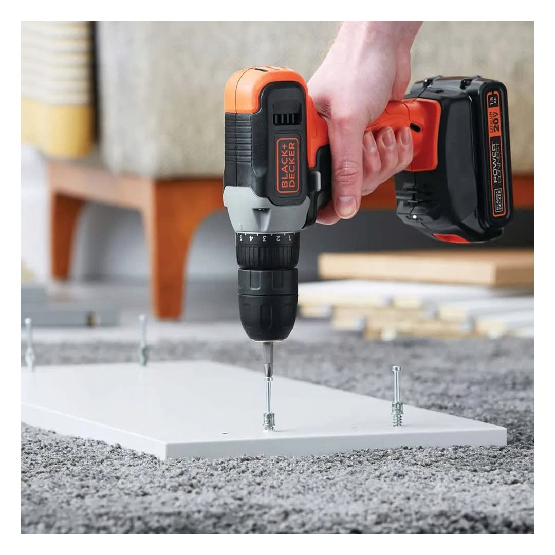 TALADRO ATORNILLADOR 3/8'' 20V BCD702C1 BLACK & DECKER3