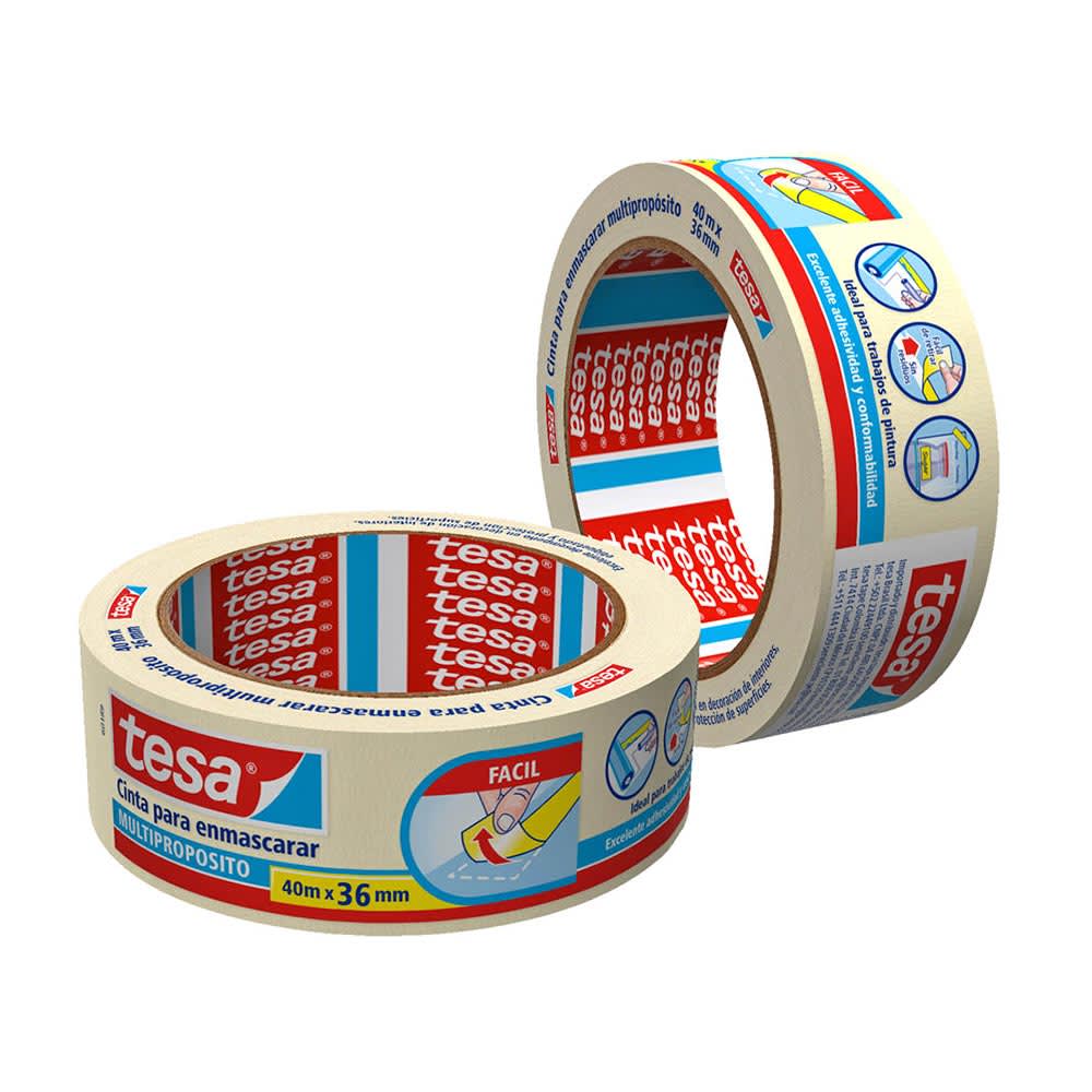 CINTA MASKING TAPE MULTIUSO 36MMX40M TESA