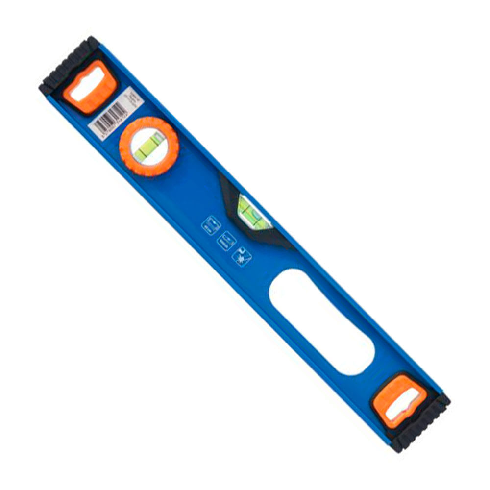 NIVEL MANUAL DE ALUMINIO 2 BURBUJAS N1 40CM AZUL DEXTER