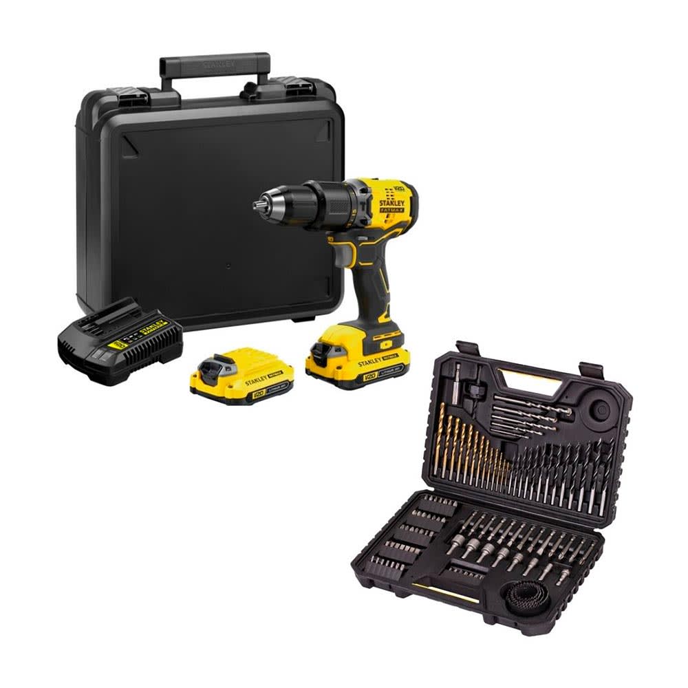 TALADRO PERCUTOR 20V BRUSHLESS FATMAX SBD715C2K STANLEY
