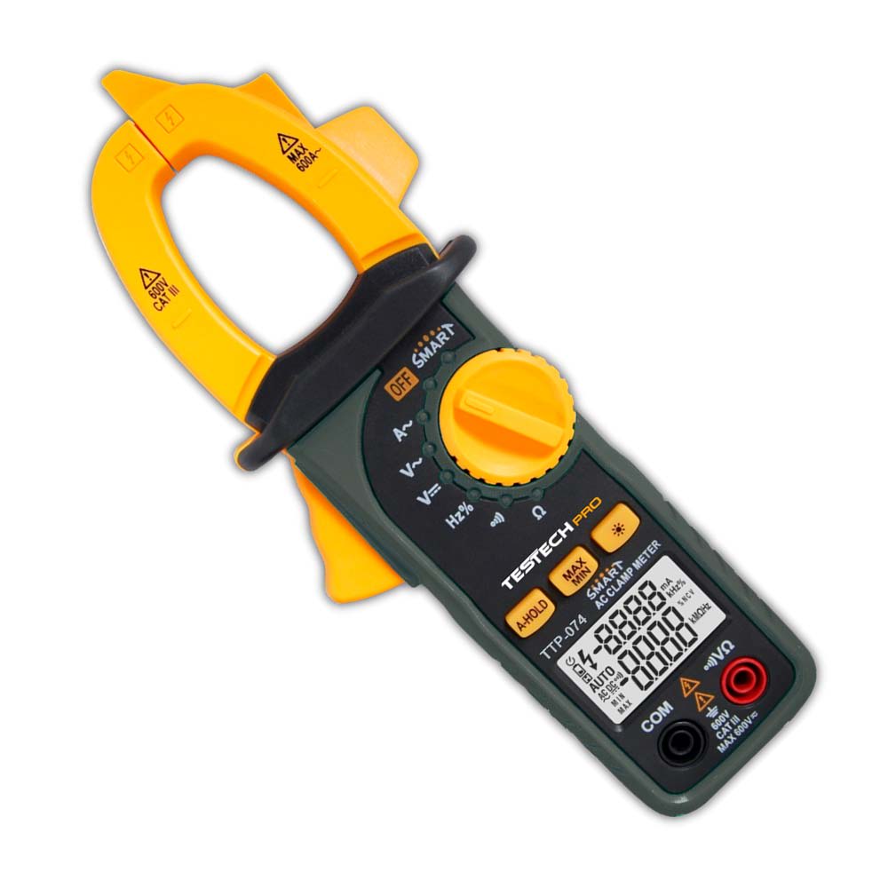 PINZA AMPERIMETRICA SMART TESTECH PRO CATIII 600V TESTECH1