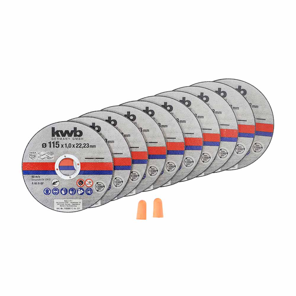 DISCO DE CORTE 115X1 MM AHORRO DE CARBURO DE SILICIO PARA METAL KWB