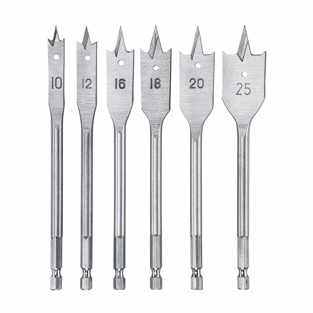 SET DE BROCAS PALA PARA MADERA DE 6 PIEZAS KWB
