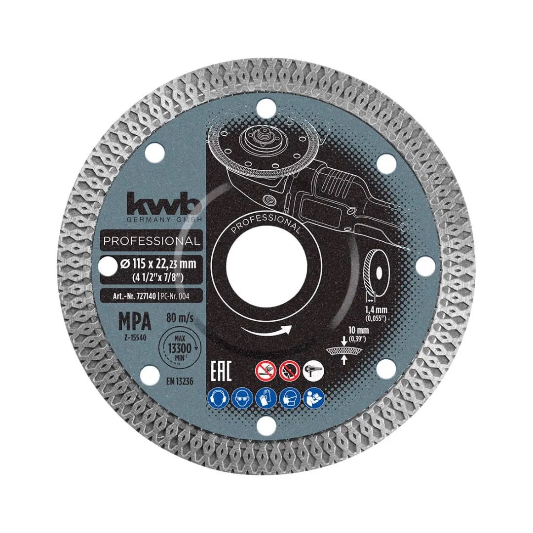 DISCO DIAMANTADO 115MM PORCELANATO KWB1
