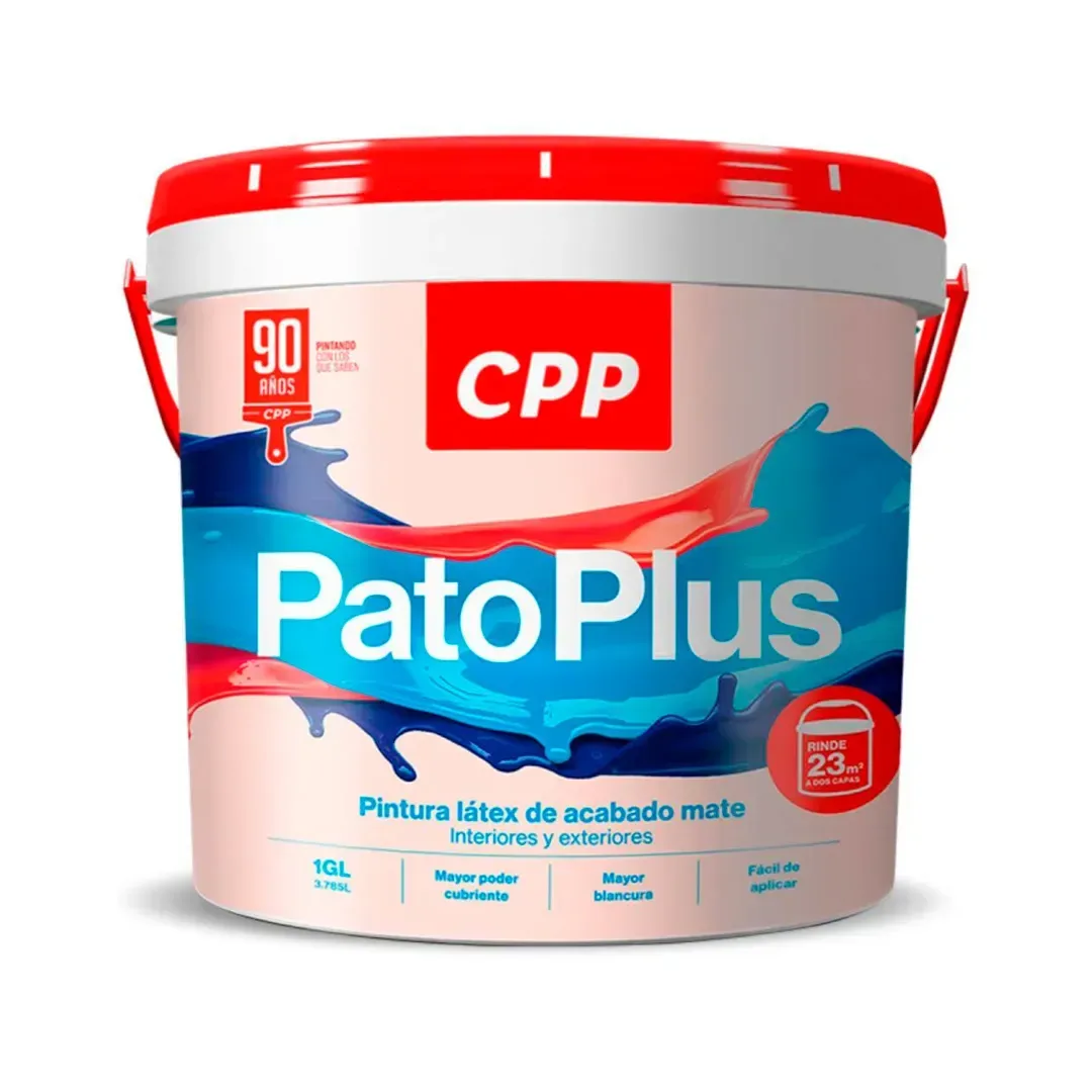PINTURA LATEX PATOPLUS BLANCO 1 GALON CPP3
