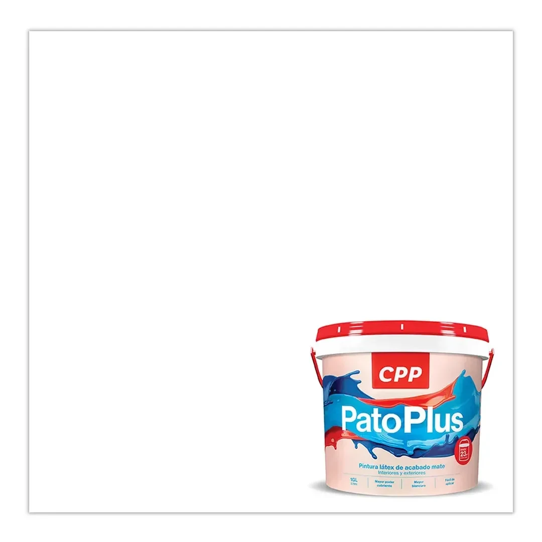 PINTURA LATEX PATOPLUS BLANCO 1 GALON CPP4