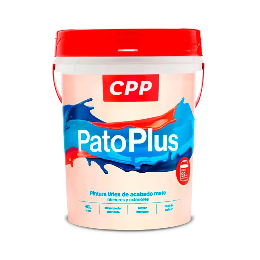 PINTURA LATEX PATOPLUS BLANCO 4 GALONES CPP3