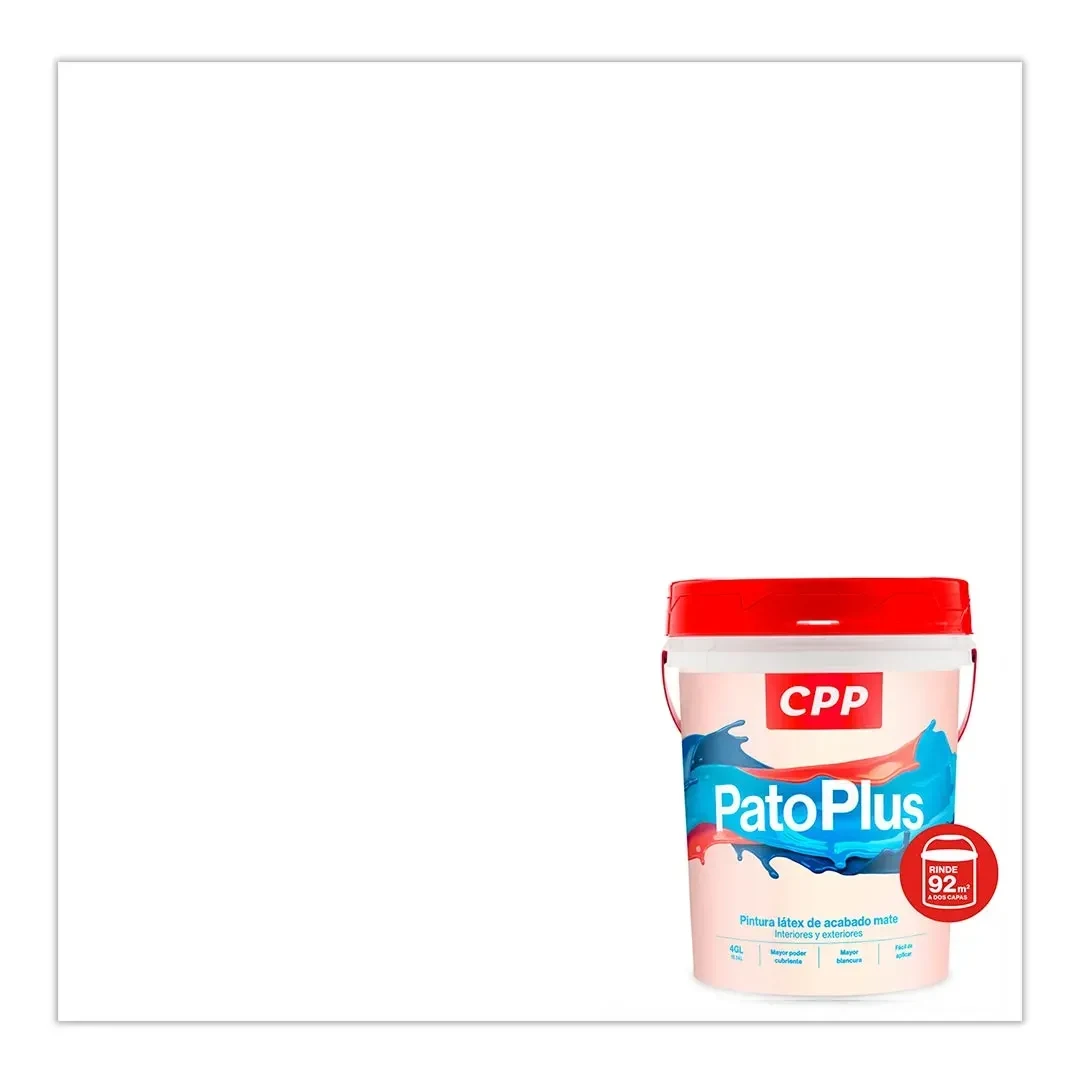 PINTURA LATEX PATOPLUS BLANCO 4 GALONES CPP4