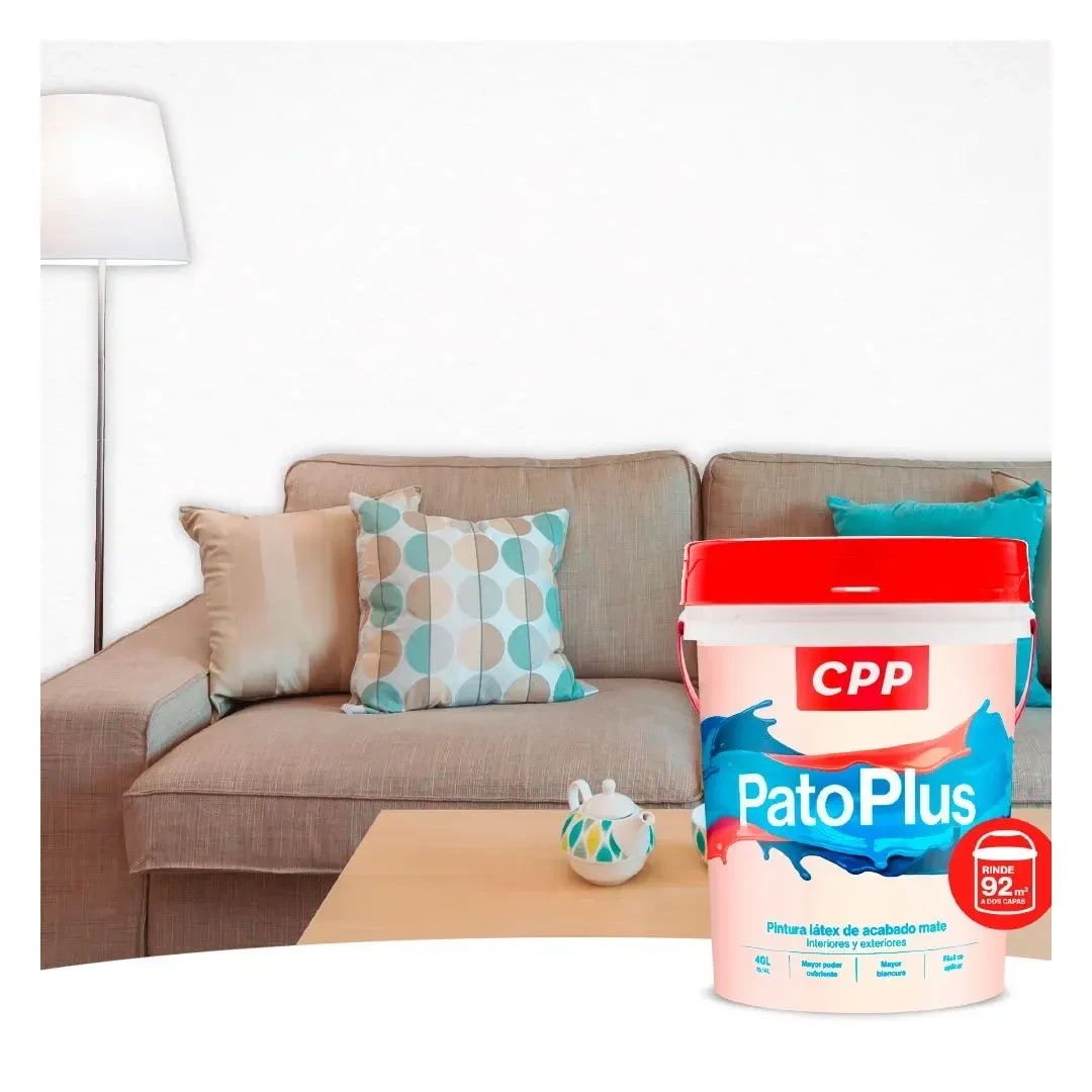 PINTURA LATEX PATOPLUS BLANCO 4 GALONES CPP5