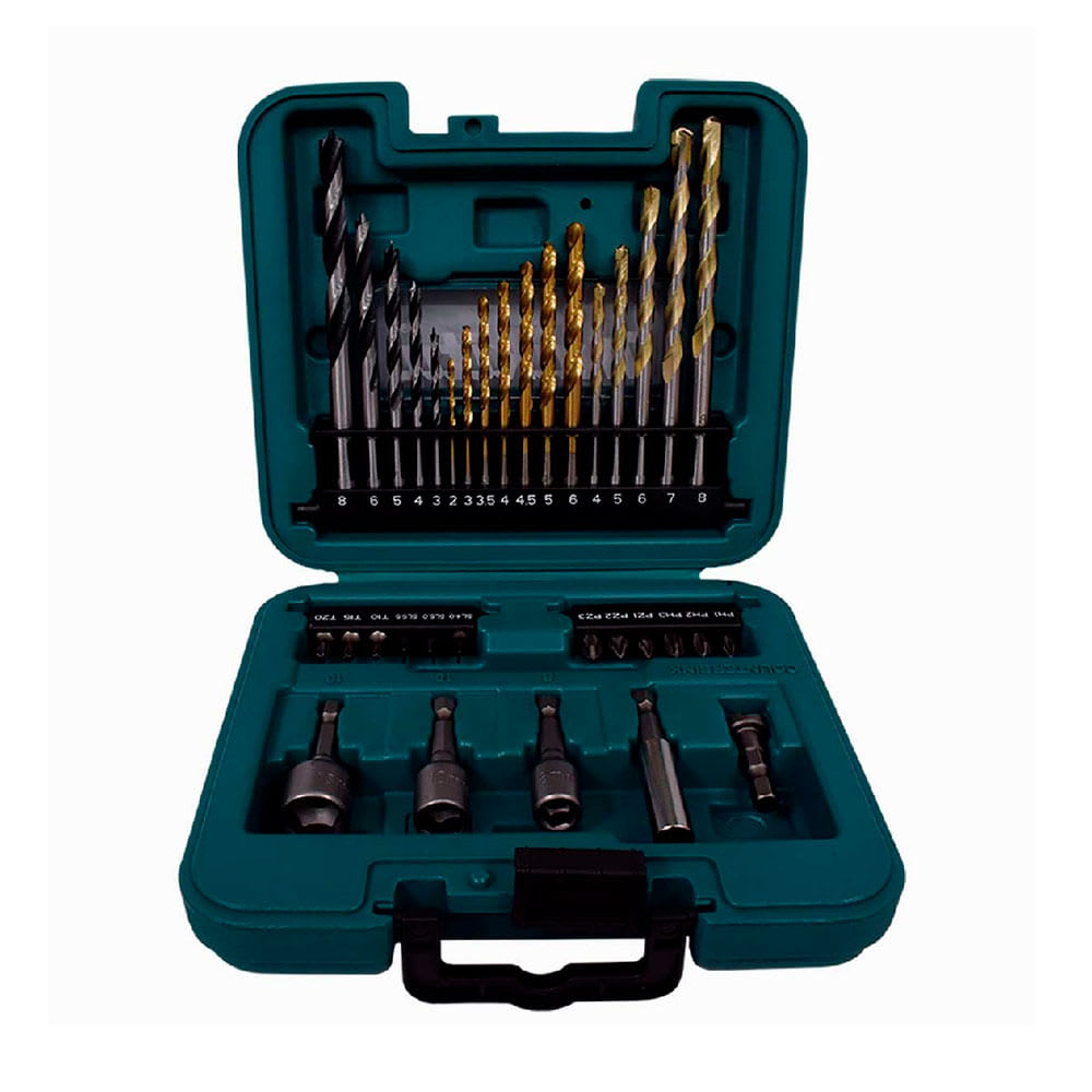 MALETIN DE BROCAS Y PUNTAS 34PZS MAKITA