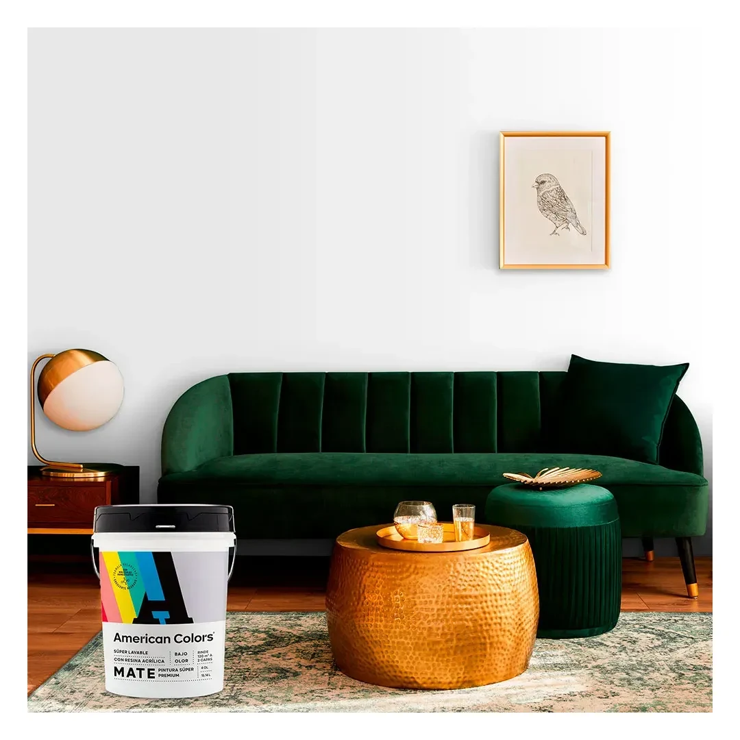PINTURA LATEX MATE BLANCO 4 GALONES AMERICAN COLORS5