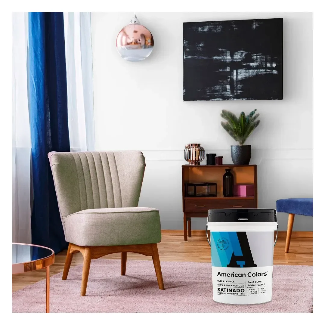 PINTURA SATINADO BLANCO 4 GALONES AMERICAN COLORS5