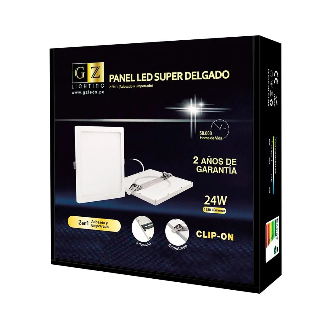 DOWNLIGHT SLIM 2 EN 1 CUADRADO 24W LB GZ LIGTHING1