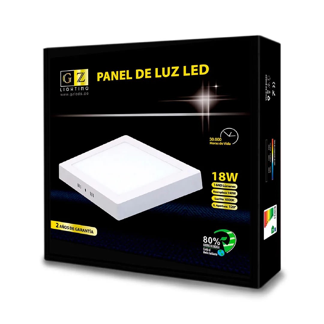 DOWNLIGHT PANEL LED 18W CUADRADO BLANCO FRIO2