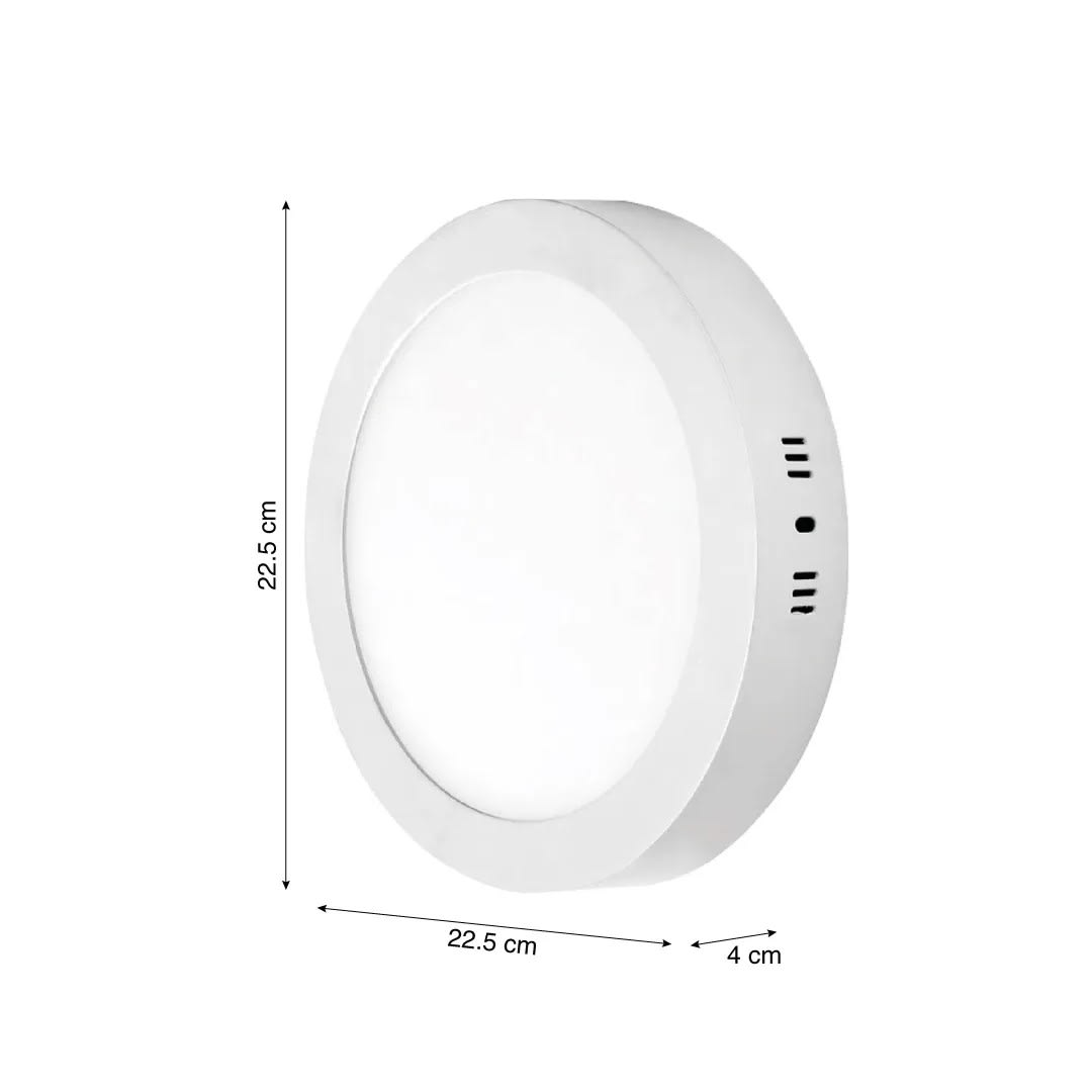 DOWNLIGHT PANEL REDONDO 18W LED BLANCO ALUMINIO3